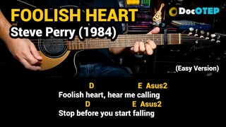 Foolish Heart - Steve Perry (1984) - Easy Guitar Chords Tutorial with Lyrics Part 2 SHORTS REELS