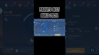Paquito Best Build 2024 #shorts #mlbb