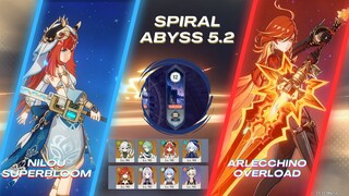 Spiral Abyss 5.2 Nilou Bountiful core & Mavuika Melt | Genshin Impact