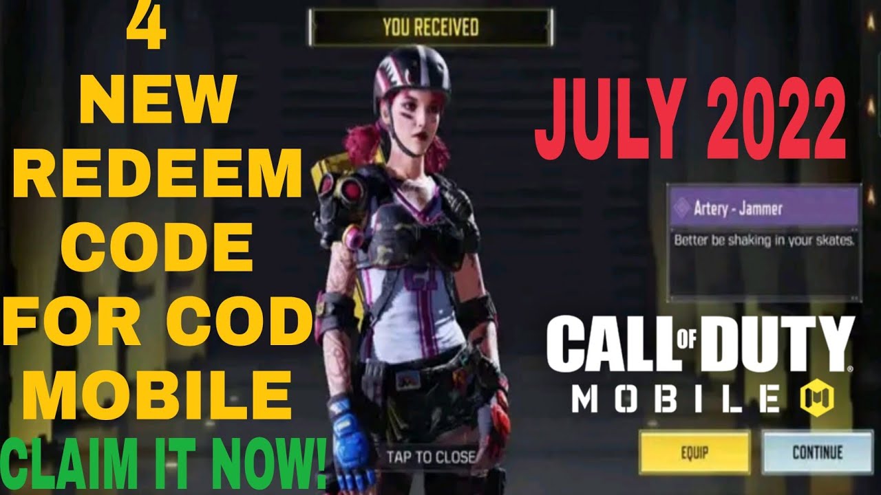 July 2022* Call Of Duty Mobile New Redeem Code