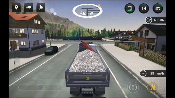 งานก่อสร้างถนน ซ่อมแซมถนนที่ทรุดตัว ขับรถบรรทุกถมหิน ลาดยางมะตอย 🚧Construction Simulator 3