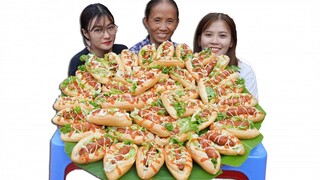 Bà Tân Vlog - Thử Thách Làm Mâm Bánh Mì HotDog Khổng Lồ Và Cái Kết