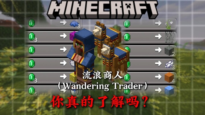 In 2 Minutes, Learn All About the Minecraft Wandering Trader Mechanics!!