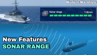 Modern Warships: new features SONAR RANGE latest update.
