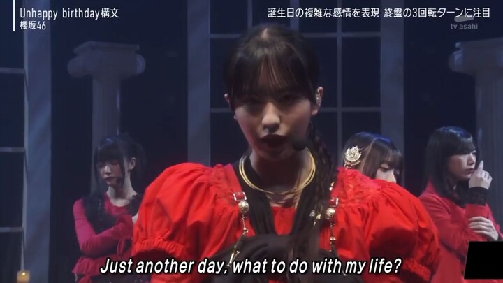 SAKURAZAKA46 UNHAPPY BIRTHDAY live