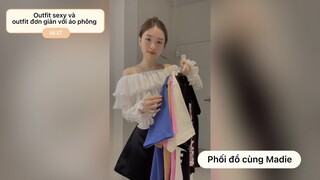 Outfit sexy và outfit đơn giản với áo phông