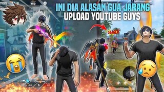 INI DIA GUYS ALASAN GUA JARANG/LAMA UPLOAD KONTEN DI YOUTUBE 😭 FREE FIRE INDONESIA