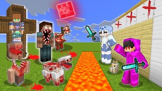 🖤BLOOD Cross Herobrine.exe vs Most Security Best Build in Minecraft!