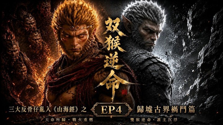 三大反骨仔之《雙猴逆命》EP4：悟空與六耳命懸一線！菩提祖師強勢護徒，一句話震懾滿天神佛，如來終於親自出手！#西遊記 #孫悟空 #AI動畫 #AI漫劇 #東方神