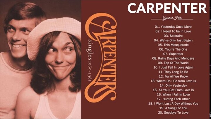 The Carpenter Very Best Songs - Nonstop Playlist - Carpenters Greatest Hits Full Album 2020