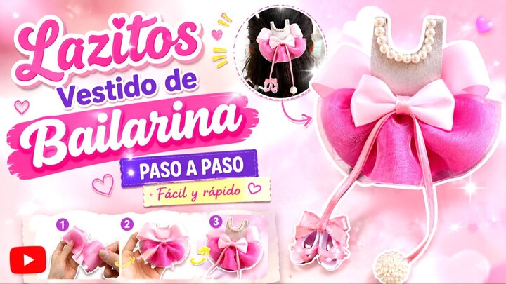 🩰🎀 ¡Mira este hermoso Lazito Vestido de Bailarina! ✨ | DIY