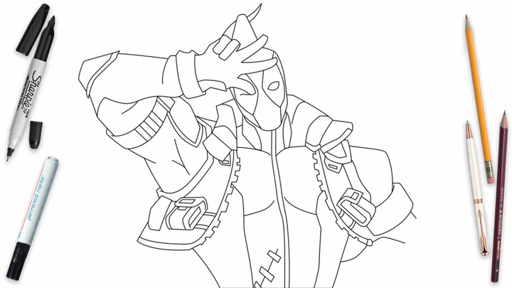 How To Draw Deadpool Easy Step By Step | Marvel Rivals Art Lesson