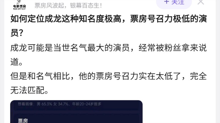 How should we categorize an actor as globally famous as Jackie Chan yet with extremely weak box-offi