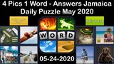 4 Pics 1 Word - Jamaica - 24 May 2020 - Daily Puzzle + Daily Bonus Puzzle - Answer - Walkthrough