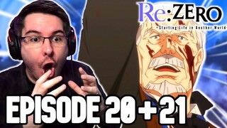 Re:ZERO Season 1 Episode 20 & 21 REACTION | Anime Reaction