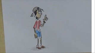 Draw simple cartoon guy or boy
