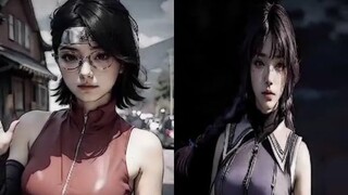 siapa dipilih mana nu cantik? 🗿👍 me: sarada himawari