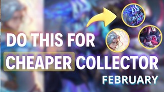 Cheapest Way to Buy February Collector Skin in MLBB‼️