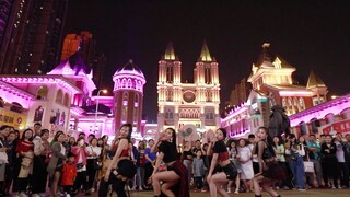 The best-looking version of the Yuanwu Culture flash mob Black Pink on the Internet, full of aura, a