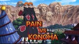 Pain vs Konoha who is stronger (siapa yang terkuat)