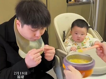 当宝宝不吃饭时，爸爸生动演绎不吃饭的下场是什么
