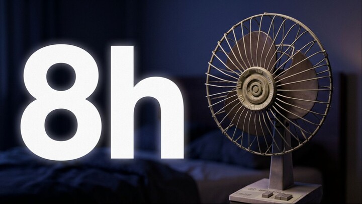 黑屏助眠】80年代复古风扇白噪音 8小时纯享 (无广告/沉浸式ASMR) Brazil Vintage Fan
