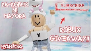 MAY PA-ROBUX SI MAYORA | Roblox Giveaways | Tagalog game-play