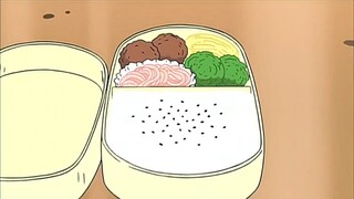 [Crayon Shin-chan] Bữa trưa ở trường do Mei Ya chuẩn bị cho Xiao Shin-chan: bông cải xanh, trứng ốp 