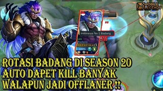 BUILD DAN CARA MAIN BADANG SEASON 20 BY TOP GLOBAL 1 BADANG PAPIBANE
