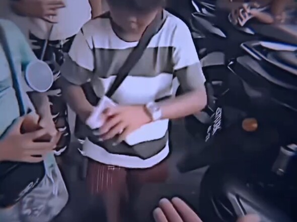 Kid: “Can you see my hand clearly, bro?”