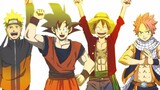 【MUGEN】Goku & Luffy VS Naruto & Naruto 【2V2】 【1080P】 【60 khung hình】