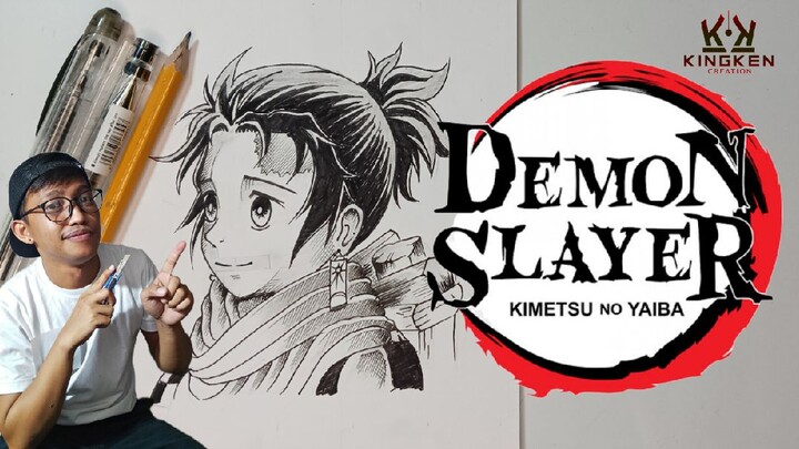 DEMON SLAYER |Tanjiro Kamado | Freehand Sketch