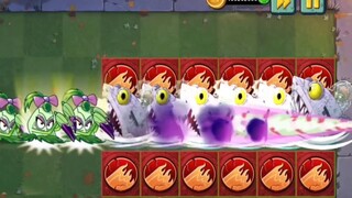 Ba chiêu thức tối thượng của nhiều loại cây cấp M200 VS Beach Zombie King