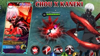 CHOU SKIN AS KANEKI TOKYO GHOUL SCRIPT | FULL EFFECTS + NO PASSWORD - MOBILE LEGENDS