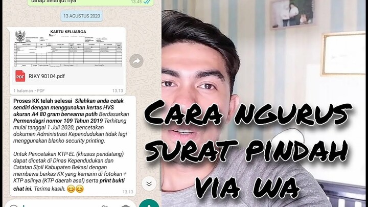 CARA MENGURUS SURAT PINDAH/DATANG TERBARU VIA WA TANPA CALO
