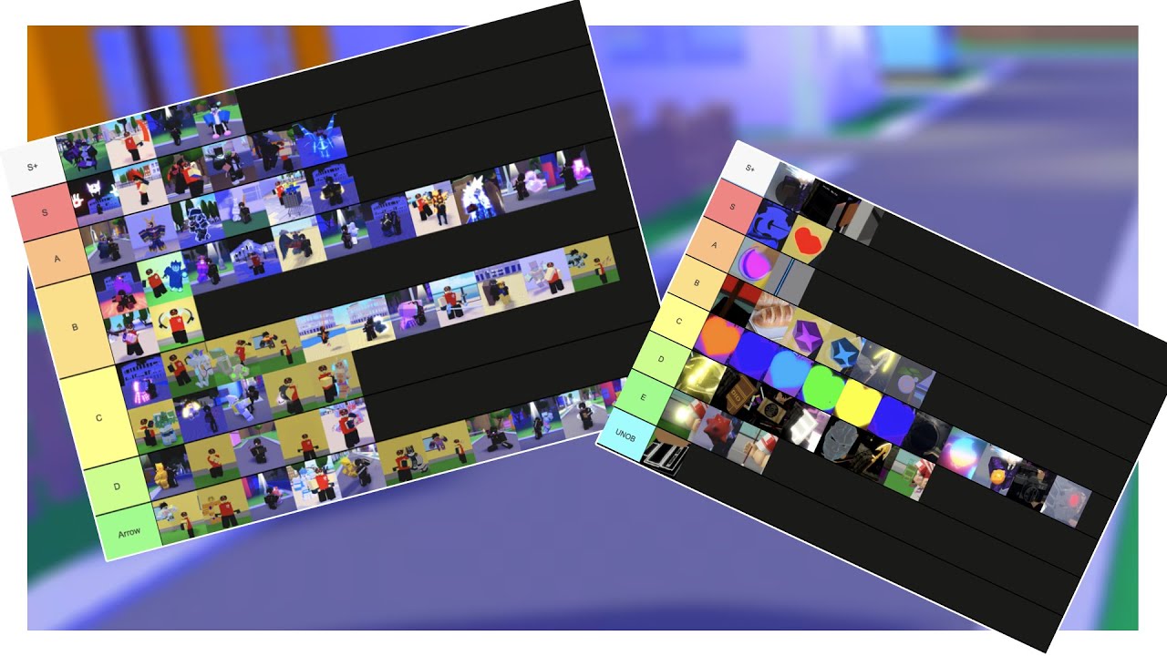 Roblox JoJo Games Tier List