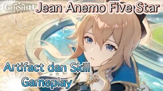Genshin Impact INDO - Pembahasan Jean Anemo Five Star mengenai Artifact dan Skill + Gameplay