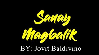 Sanay Magbalik By Jovit Baldivino  [ KARAOKE  VERSION ]