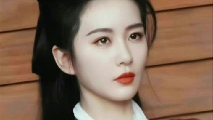 The unauthorized photographer captured Liu Shishi looking as beautiful as a celestial being.