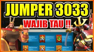 JUMPER DI 3033 WAJIB TAU INFO PENTING INI !! 2-3 HARI LAGI AKAN BUKA SERVER KD TUJUAN !!