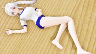 [MMD·3D] When HAKU puts on her gym suit-white long longs