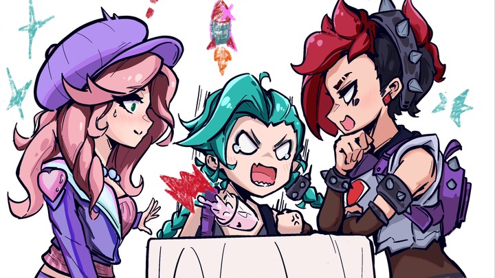 Valentine’s Day Mini-Scene (Vi, Little Cake, Jinx)