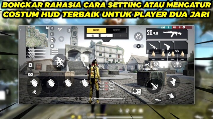 TRIK CARA SETTING COSTUM HUD FREE FIRE TERBAIK UNTUK PLAYER 2 JARI - FREE FIRE
