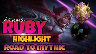 Road to Mythic | RUBY Highlight Montage | Mobile Legend