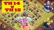 Th14v15 3 STAR in War/Cwl |TH15 BASE GOT 3-STARRED BY TH14 |Clash of clans | yeti smash yeti bowler