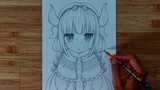 Cách Vẽ Kanna Dễ Dàng | Vẽ Anime Đơn Giản #516 | Cong Dan Art