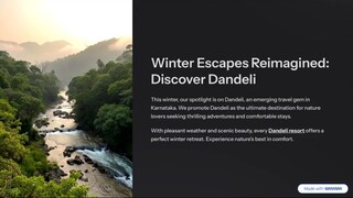 Why Dandeli Is The Best Place To Visit In Winters?