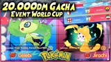 20k dm GACHA JIRACHI & CELEBI | WORLD CUP EVENT 🔥 Pokemon POCKET INCOMING