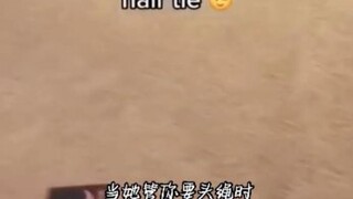 When she asks you for a hair tie