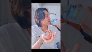 It'll take me 5min to swallow 1 pill with a full bottle of water🥴 #seventeen #jeonghan #kpop #shorts